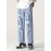 Cotton Blend Ripped Jeans for Adults - Casual Straight-Leg Cropped Pants with Distressed Detail, Non-Stretch Solid Color Summer Denim, Korean Style Hip Hop Fashion