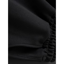 1pc Men'S Casual Cotton Blend Straight Leg Pants with Drawstring Waist - Solid Color, Regular Fit, Slight Stretch Knit Fabric, Comfortable Soft for Weekend Casual Fall/Winter Outdoor Wear