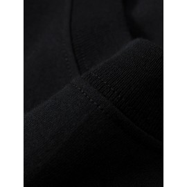 Men's Casual Cotton Long Sleeve T-Shirt - Crew Neck, Loose Fit, Spring & Fall Collection