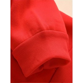 ME VS ME Print, Men's Casual and Cozy Hoodies, Trendy Long Sleeve Hooded Sweatshirt, Casual Versatile Top for Autumn Winter