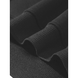 Men's Gothic Thorns Graphic Hoodie - Fall/Winter Casual Knit Fabric Zip-Up Hooded Sweatshirt with Geometric Pattern - 100% Polyester Slight Stretch Regular Fit